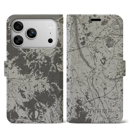 【中間（福岡県）】地図柄iPhoneケース（手帳タイプ）