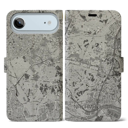 【仲町台（神奈川県）】地図柄iPhoneケース（手帳タイプ）