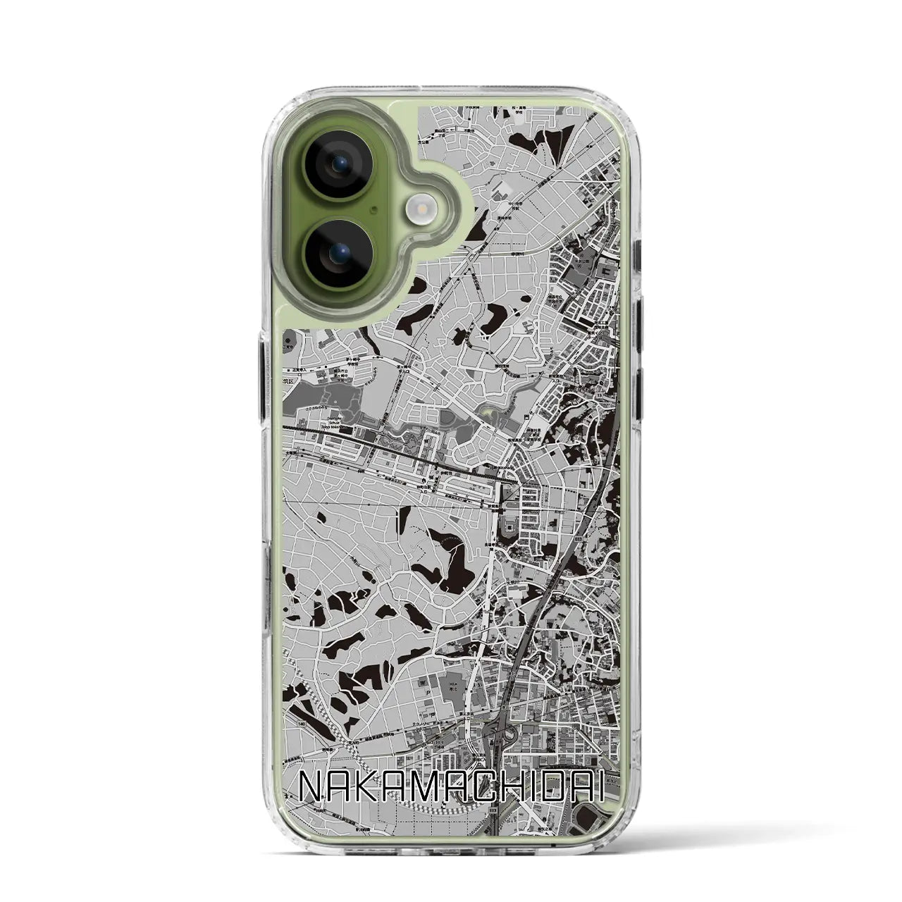 【仲町台（神奈川県）】地図柄iPhoneケース（MagSafeタイプ）