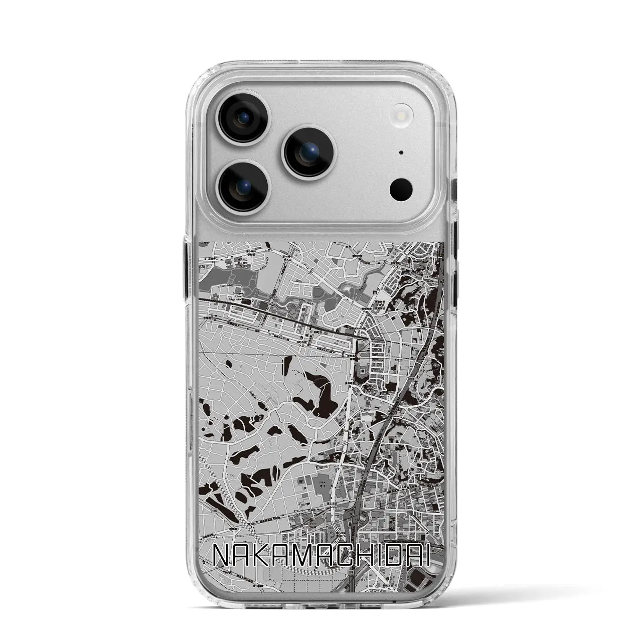 【仲町台（神奈川県）】地図柄iPhoneケース（MagSafeタイプ）