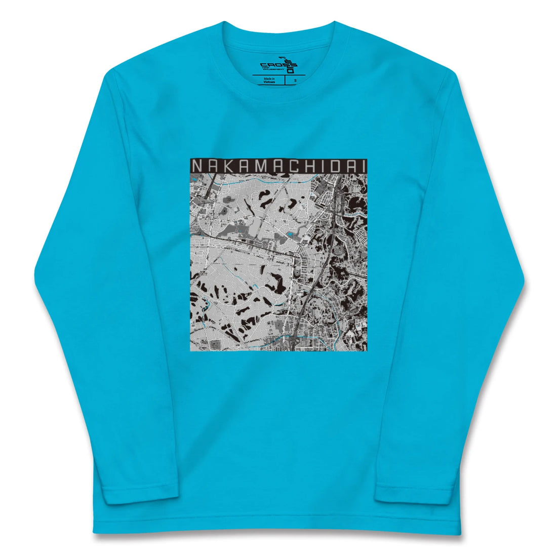 【仲町台(神奈川県)】地図柄ロングスリーブTシャツ