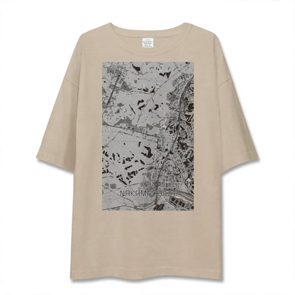 【仲町台（神奈川県）】地図柄ビッグシルエットTシャツ