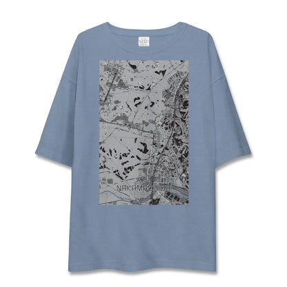 【仲町台（神奈川県）】地図柄ビッグシルエットTシャツ