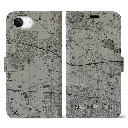 【中村橋（東京都）】地図柄iPhoneケース（手帳タイプ）