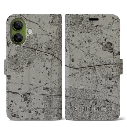 【中村橋（東京都）】地図柄iPhoneケース（手帳タイプ）