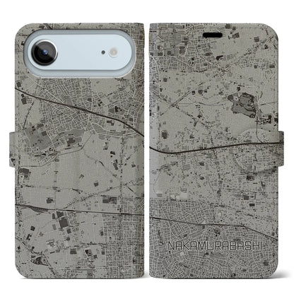 【中村橋（東京都）】地図柄iPhoneケース（手帳タイプ）