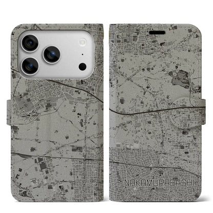 【中村橋（東京都）】地図柄iPhoneケース（手帳タイプ）