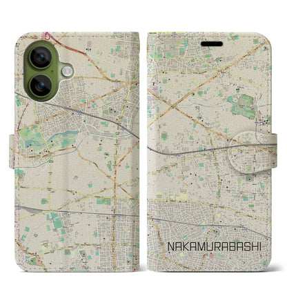 【中村橋（東京都）】地図柄iPhoneケース（手帳タイプ）