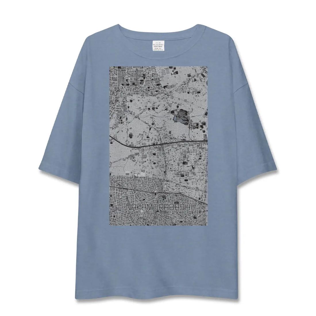 【中村橋（東京都）】地図柄ビッグシルエットTシャツ