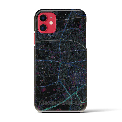 【中野坂上（東京都）】地図柄iPhoneケース（バックカバータイプ）