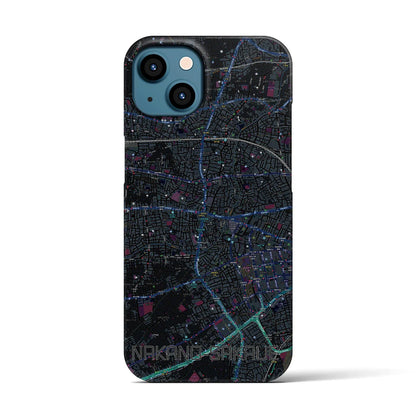 【中野坂上（東京都）】地図柄iPhoneケース（バックカバータイプ）