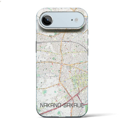 【中野坂上（東京都）】地図柄iPhoneケース（バックカバータイプ）