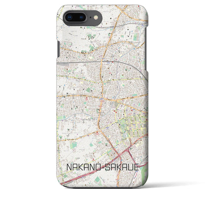 【中野坂上（東京都）】地図柄iPhoneケース（バックカバータイプ）