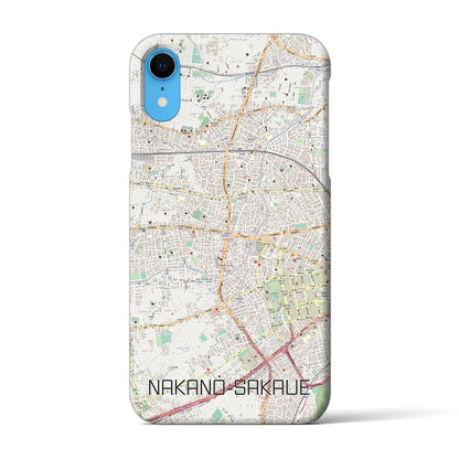 【中野坂上（東京都）】地図柄iPhoneケース（バックカバータイプ）