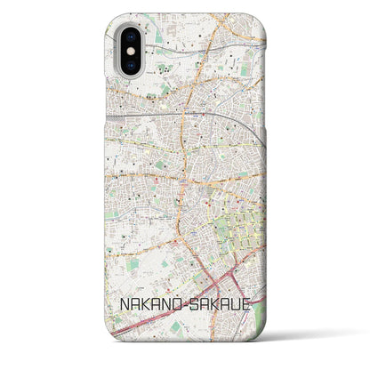 【中野坂上（東京都）】地図柄iPhoneケース（バックカバータイプ）