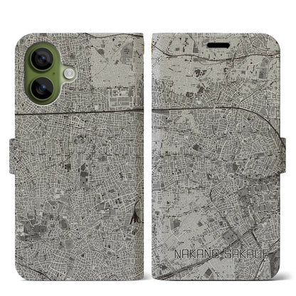 【中野坂上（東京都）】地図柄iPhoneケース（手帳タイプ）