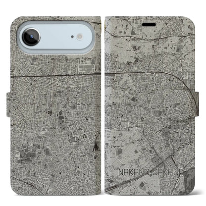 【中野坂上（東京都）】地図柄iPhoneケース（手帳タイプ）