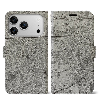 【中野坂上（東京都）】地図柄iPhoneケース（手帳タイプ）