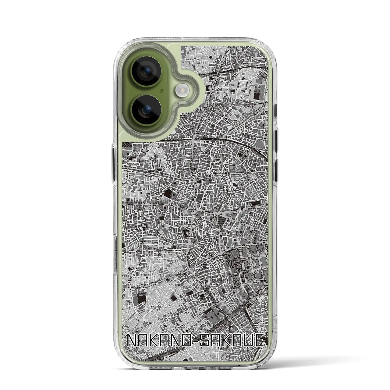 【中野坂上（東京都）】地図柄iPhoneケース（MagSafeタイプ）