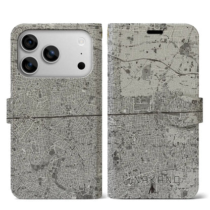 【中野2（東京都）】地図柄iPhoneケース（手帳タイプ）