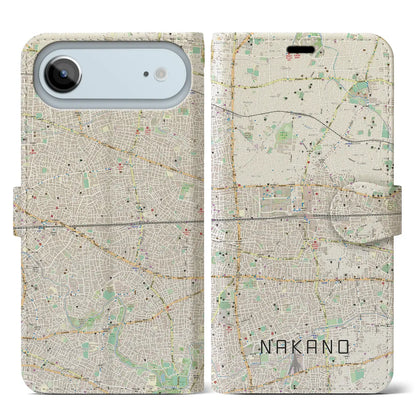 【中野2（東京都）】地図柄iPhoneケース（手帳タイプ）