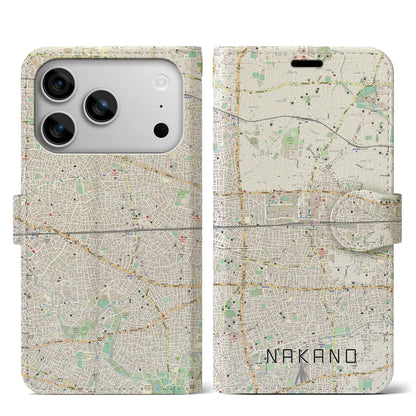 【中野2（東京都）】地図柄iPhoneケース（手帳タイプ）