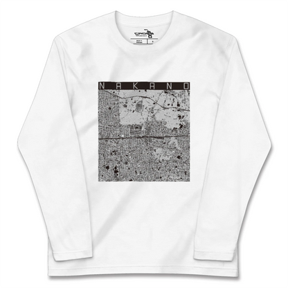【中野2（東京都）】地図柄ロングスリーブTシャツ