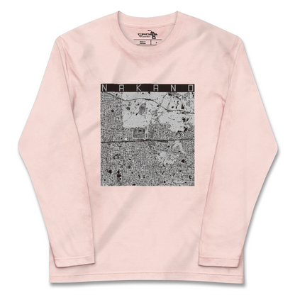 【中野2（東京都）】地図柄ロングスリーブTシャツ