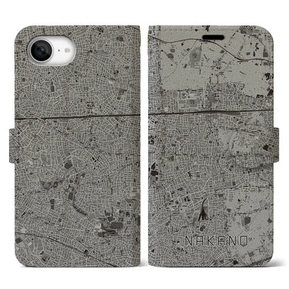 【中野（東京都）】地図柄iPhoneケース（手帳タイプ）