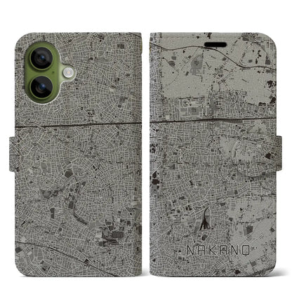 【中野（東京都）】地図柄iPhoneケース（手帳タイプ）