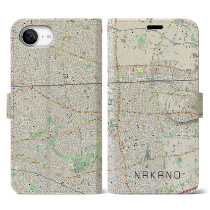 【中野（東京都）】地図柄iPhoneケース（手帳タイプ）