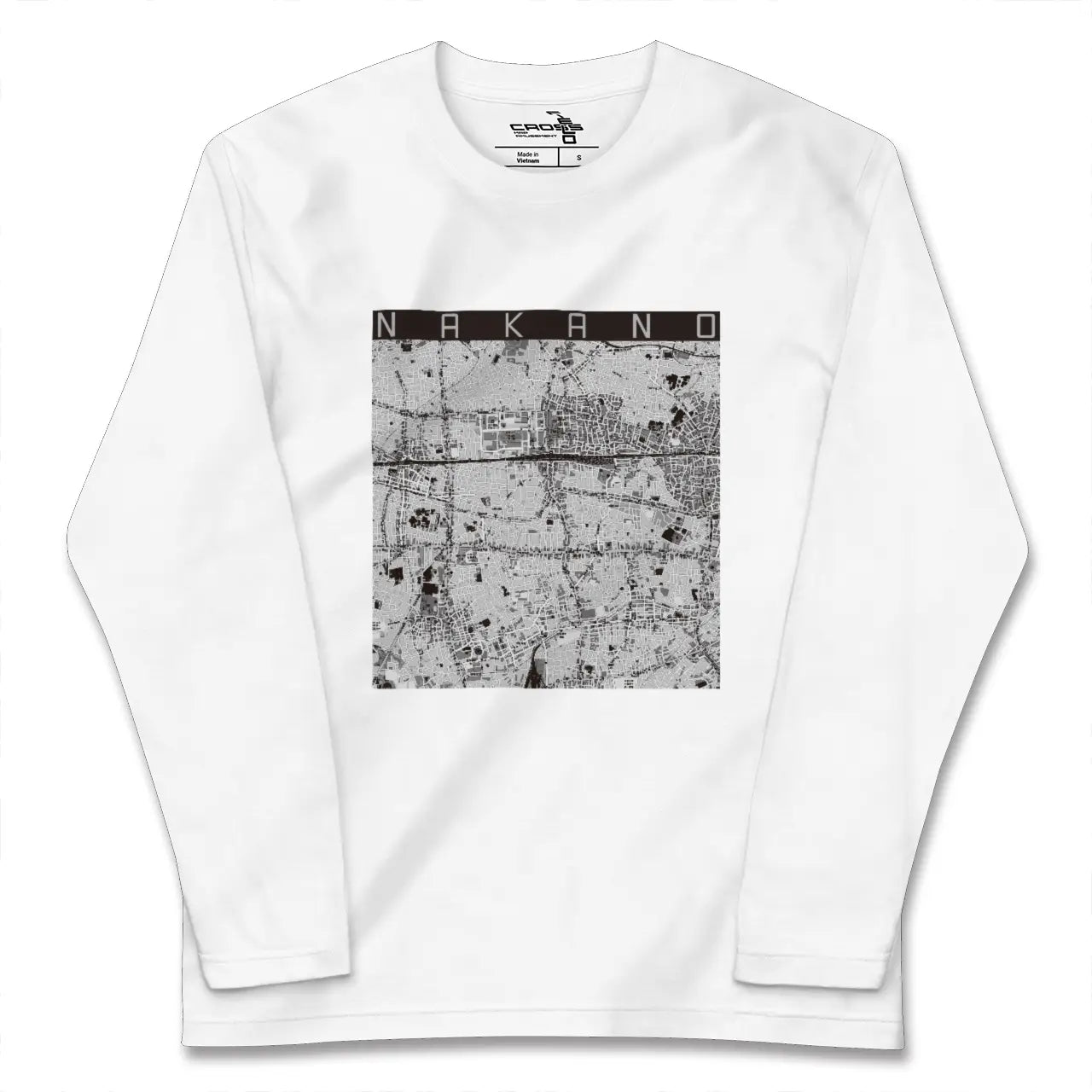 【中野（東京都）】地図柄ロングスリーブTシャツ