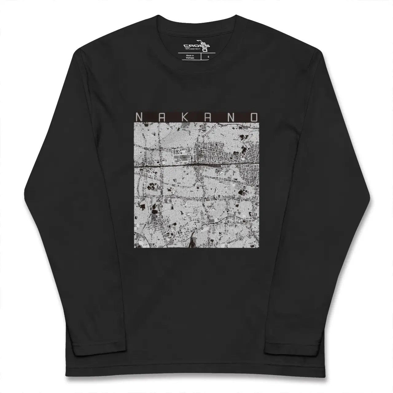【中野（東京都）】地図柄ロングスリーブTシャツ