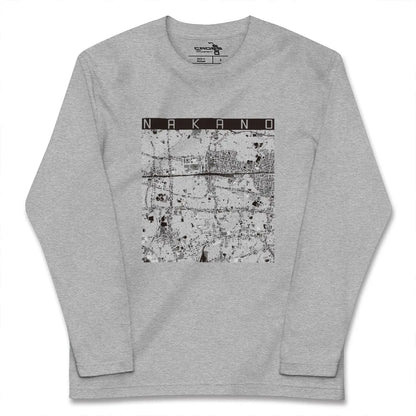 【中野（東京都）】地図柄ロングスリーブTシャツ