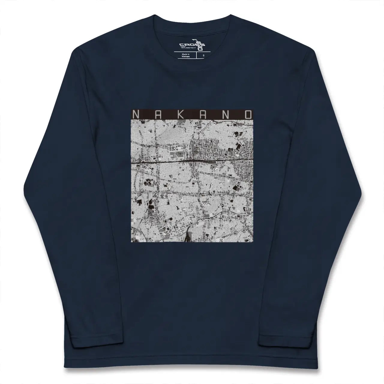 【中野（東京都）】地図柄ロングスリーブTシャツ