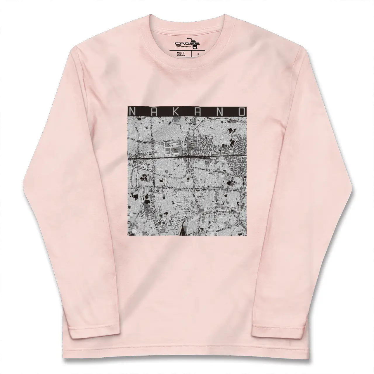 【中野（東京都）】地図柄ロングスリーブTシャツ