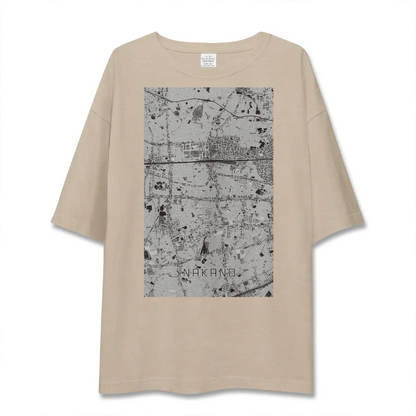 【中野（東京都）】地図柄ビッグシルエットTシャツ