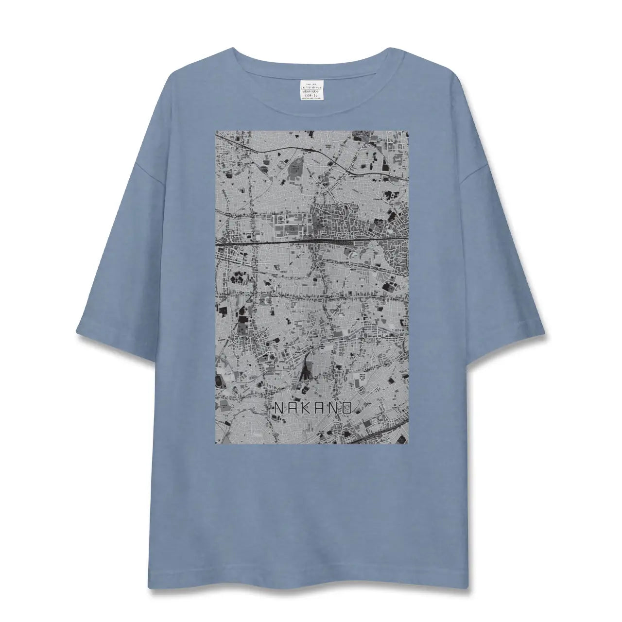 【中野（東京都）】地図柄ビッグシルエットTシャツ