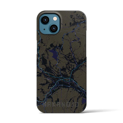 【中之条（群馬県）】地図柄iPhoneケース（バックカバータイプ）