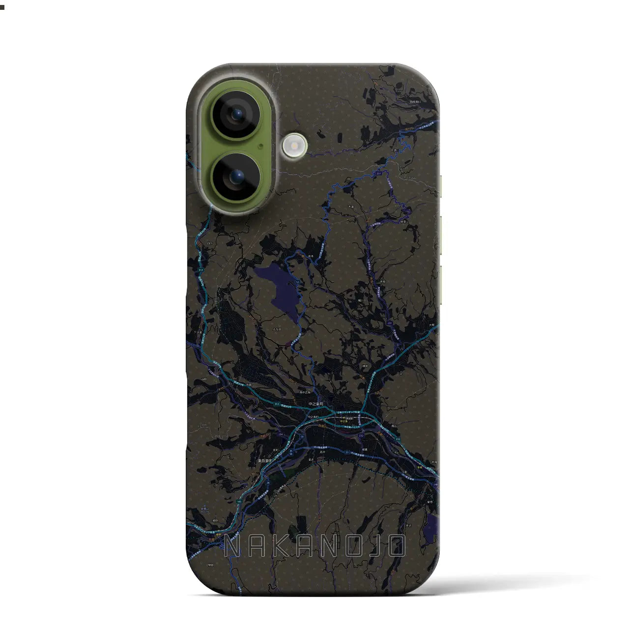 【中之条（群馬県）】地図柄iPhoneケース（バックカバータイプ）