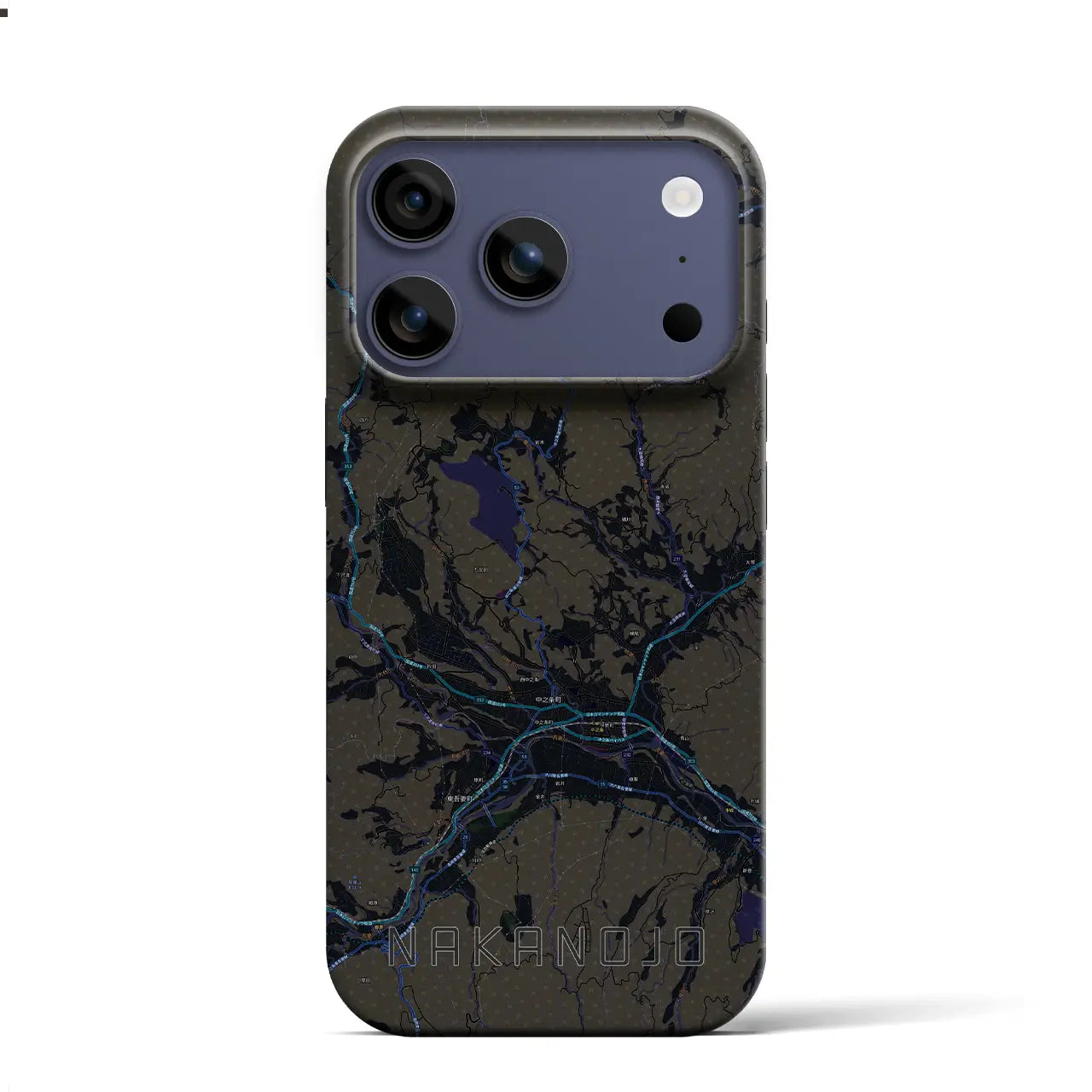 【中之条（群馬県）】地図柄iPhoneケース（バックカバータイプ）