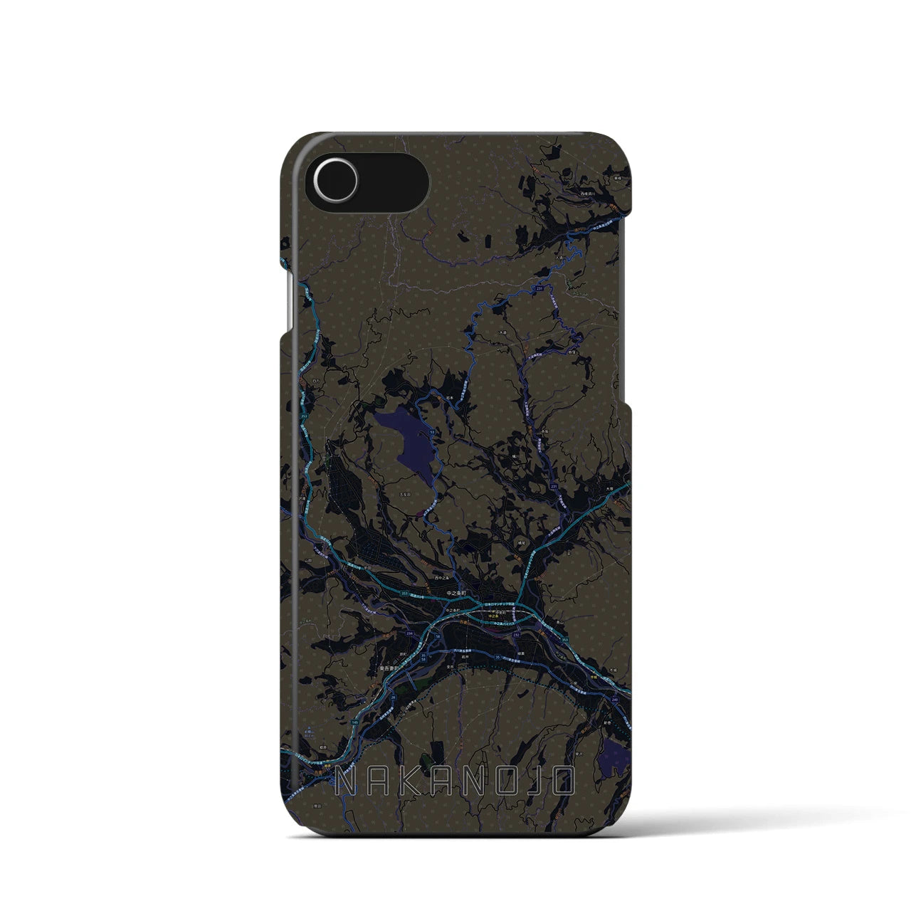 【中之条（群馬県）】地図柄iPhoneケース（バックカバータイプ）