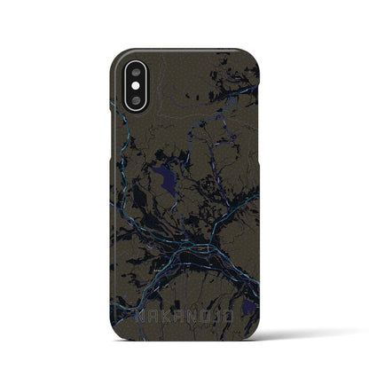 【中之条（群馬県）】地図柄iPhoneケース（バックカバータイプ）