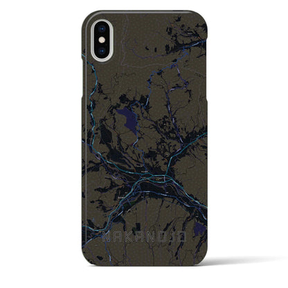 【中之条（群馬県）】地図柄iPhoneケース（バックカバータイプ）