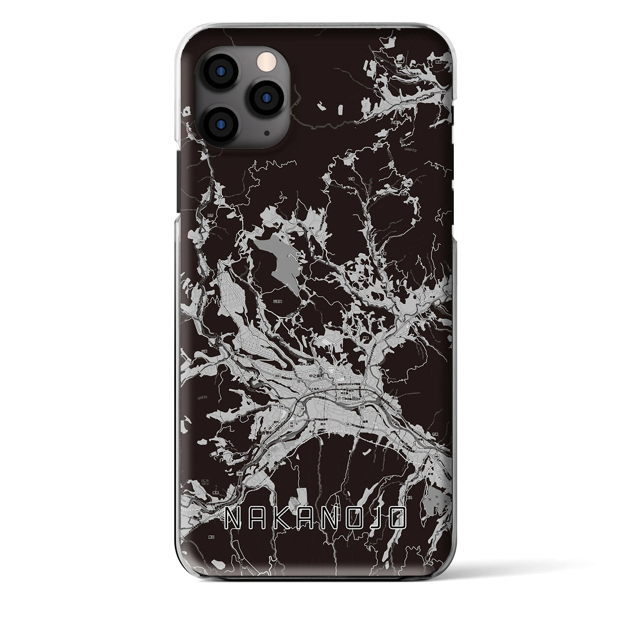 【中之条（群馬県）】地図柄iPhoneケース（クリアタイプ）