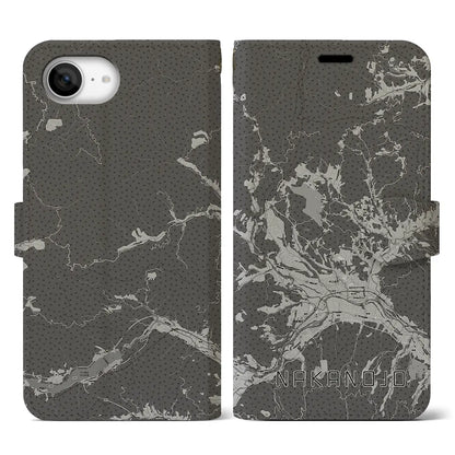 【中之条（群馬県）】地図柄iPhoneケース（手帳タイプ）