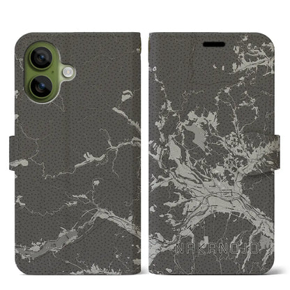 【中之条（群馬県）】地図柄iPhoneケース（手帳タイプ）