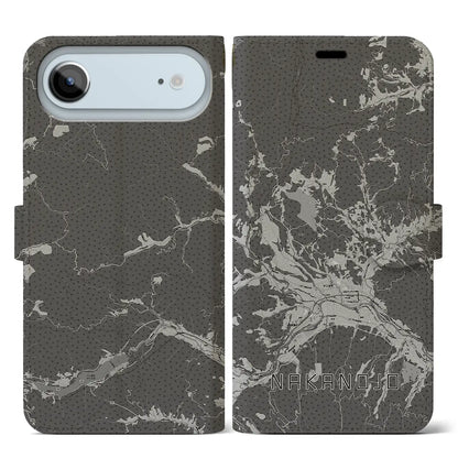 【中之条（群馬県）】地図柄iPhoneケース（手帳タイプ）