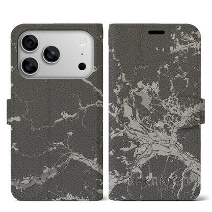 【中之条（群馬県）】地図柄iPhoneケース（手帳タイプ）