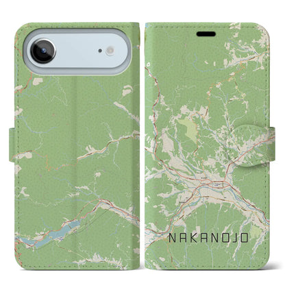 【中之条（群馬県）】地図柄iPhoneケース（手帳タイプ）